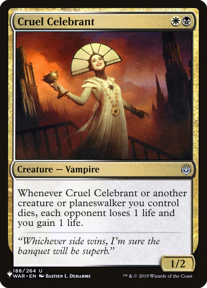 Cruel Celebrant [The List] (LWAR 188)