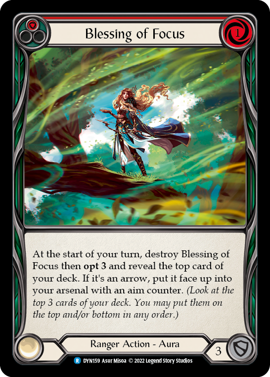 Blessing of Focus [DYN159] (Dynasty)  Rainbow Foil