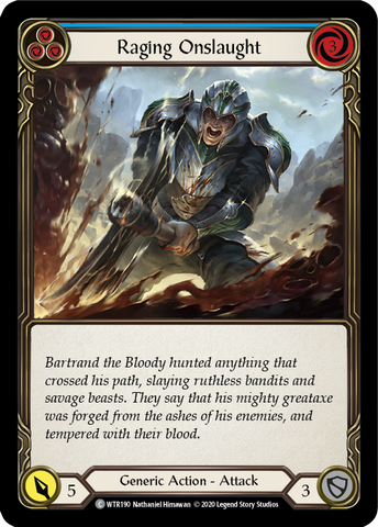 Raging Onslaught (Blue) [WTR190] Unlimited Normal