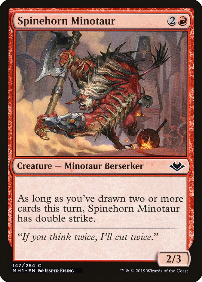 Spinehorn Minotaur [Modern Horizons] (MH1 147)
