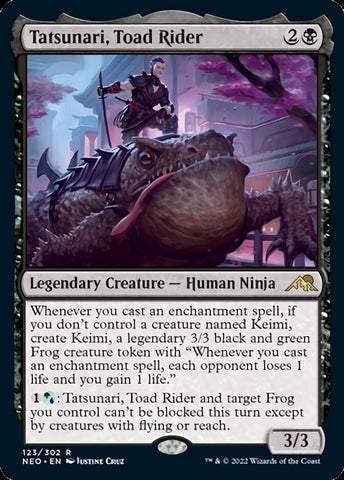 Tatsunari, Toad Rider [Kamigawa: Neon Dynasty] (NEO 123)