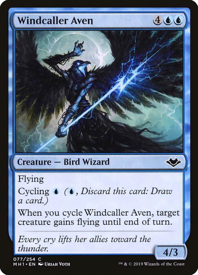 Windcaller Aven [Modern Horizons] (MH1 77)