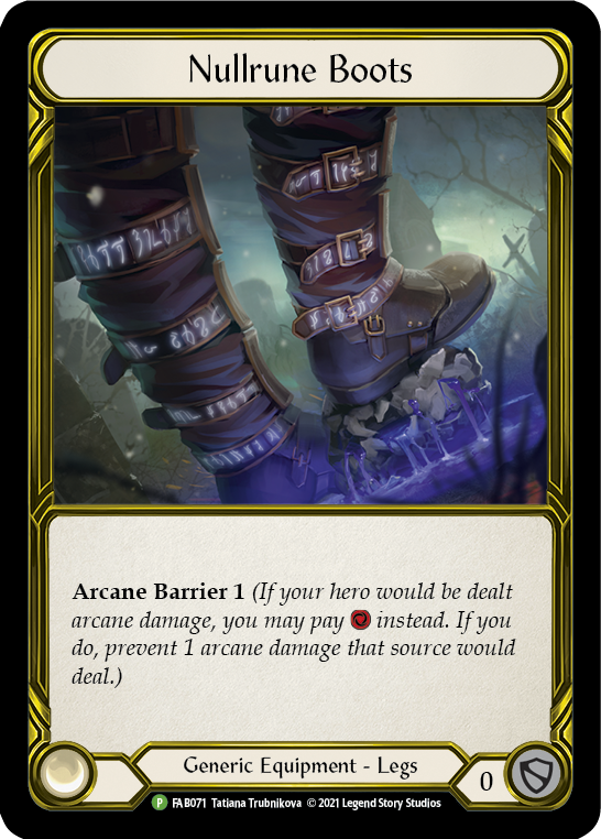 Nullrune Boots [FAB071] (Promo)  Cold Foil