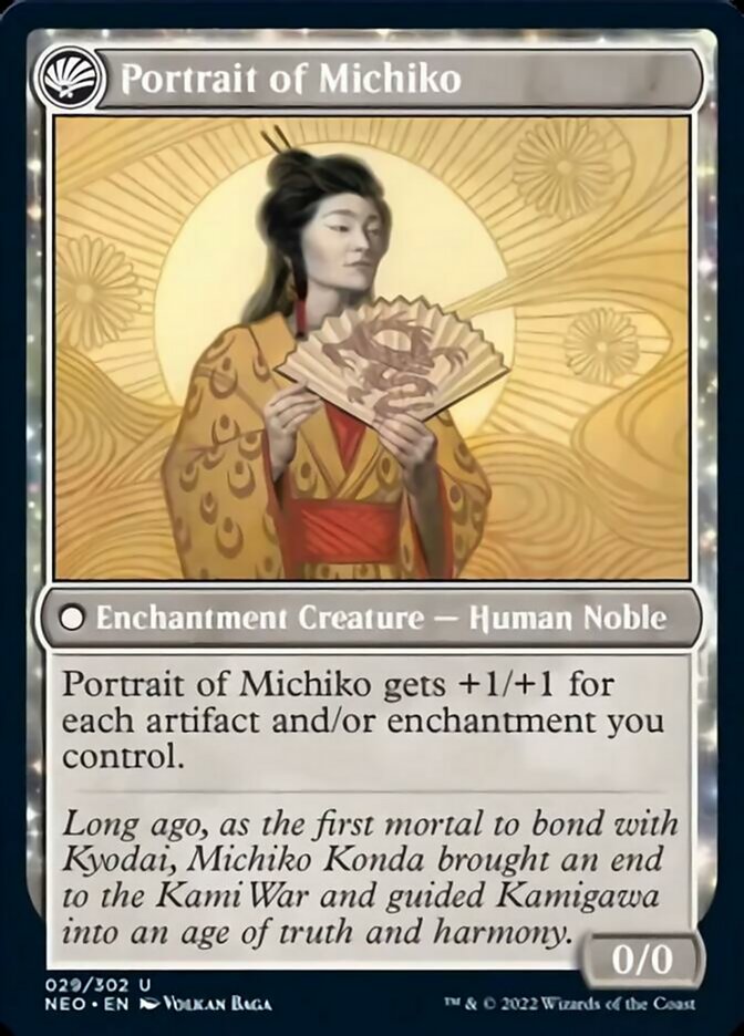 Michiko's Reign of Truth // Portrait of Michiko [Kamigawa: Neon Dynasty] (NEO 29)