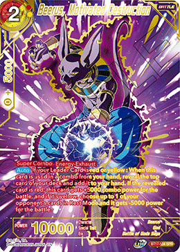 Beerus, Motivated Destruction (BT17-134) [Ultimate Squad]