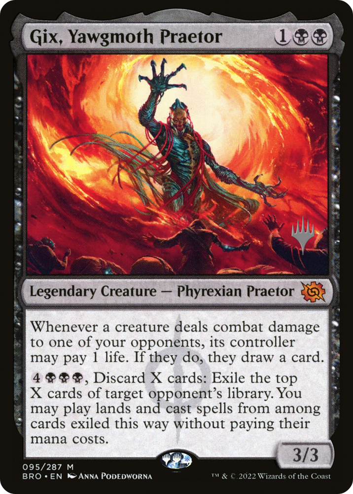 Gix, Yawgmoth Praetor [The Brothers' War: Promo Pack]