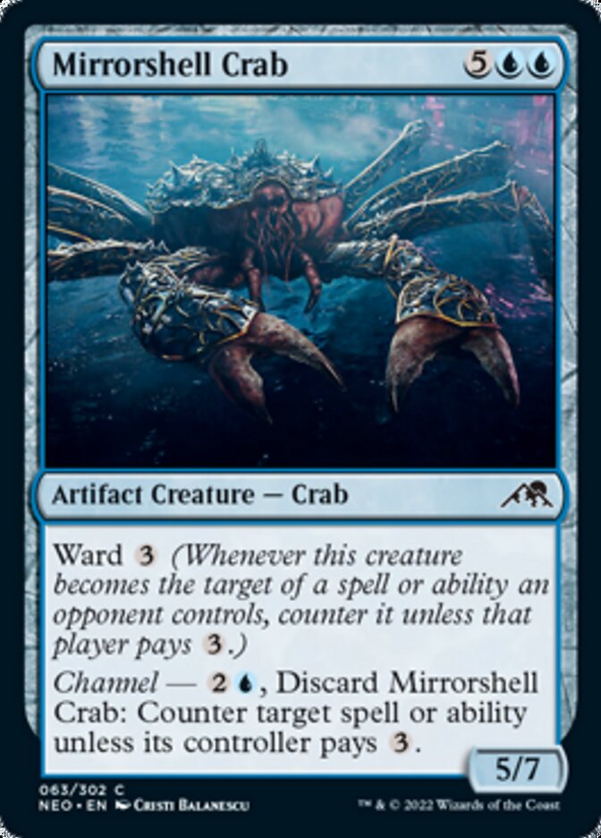 Mirrorshell Crab [Kamigawa: Neon Dynasty] (NEO 63)
