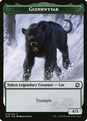 Devil // Guenhwyvar Double-sided Token [Dungeons & Dragons: Adventures in the Forgotten Realms Tokens] (TAFR 11)