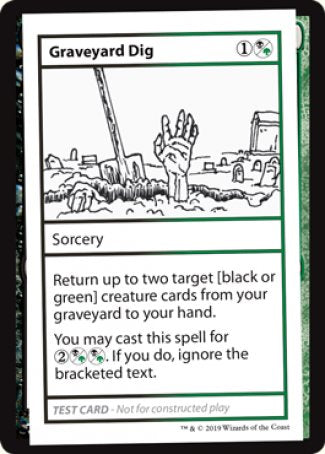Graveyard Dig (2021 Edition) [Mystery Booster Playtest Cards] (CMB1 92)