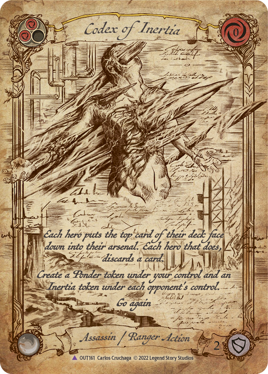 Codex of Inertia (Marvel) [OUT161] (Outsiders)  Cold Foil