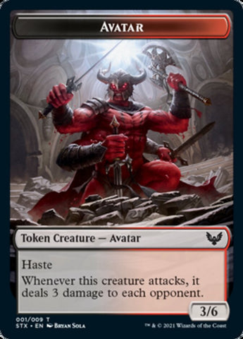 Avatar Token [Strixhaven: School of Mages Tokens] (TSTX 1)