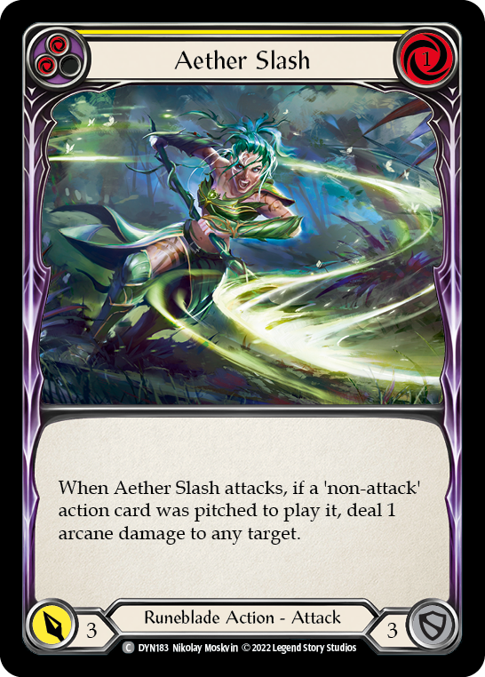 Aether Slash [DYN183] (Dynasty)  Rainbow Foil