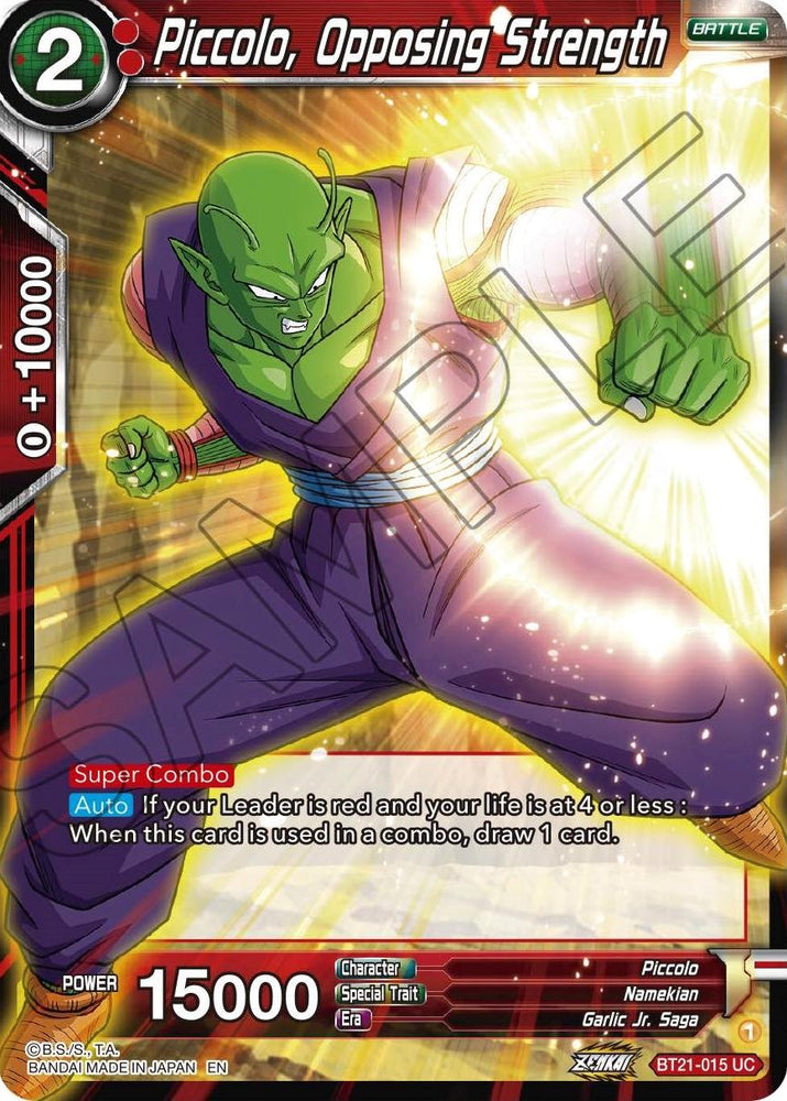 Piccolo, Opposing Strength (BT21-015) [ZENKAI Series: Set 04]