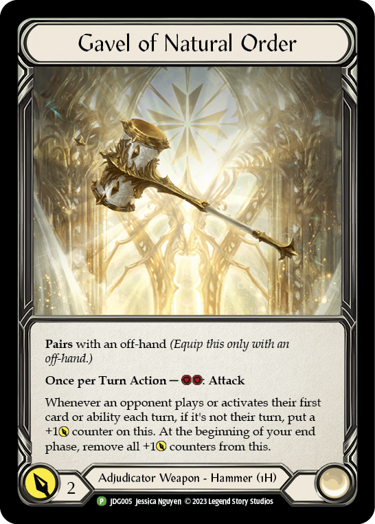 Gavel of Natural Order [JDG006] (Promo)  Cold Foil