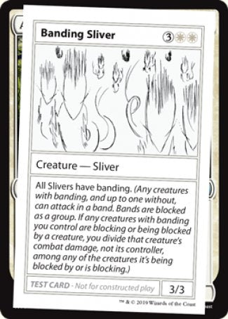 Banding Sliver (2021 Edition) [Mystery Booster Playtest Cards] (CMB1 2)