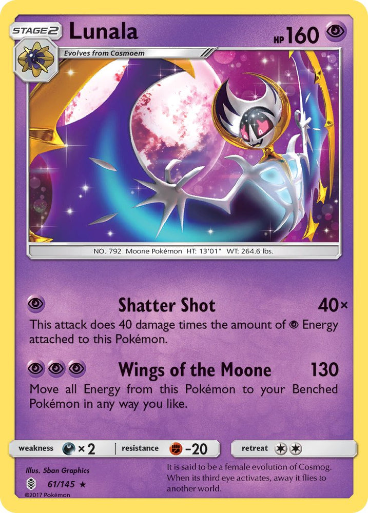 Lunala (SM Guardians Rising) (61/145) [Theme Deck Exclusives]