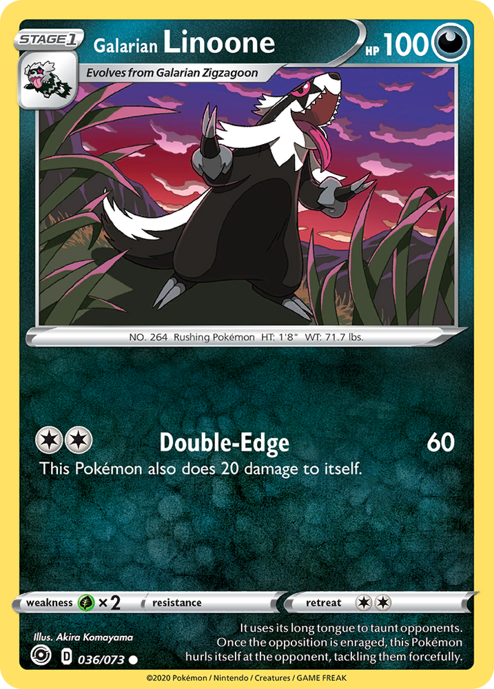 Galarian Linoone (36/073) [Sword & Shield: Champion's Path]