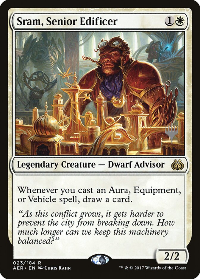 Sram, Senior Edificer [Aether Revolt Promos] (PAER 23P)