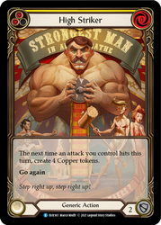 High Striker (Yellow) [EVR165] 1st Edition Extended Art Rainbow Foil