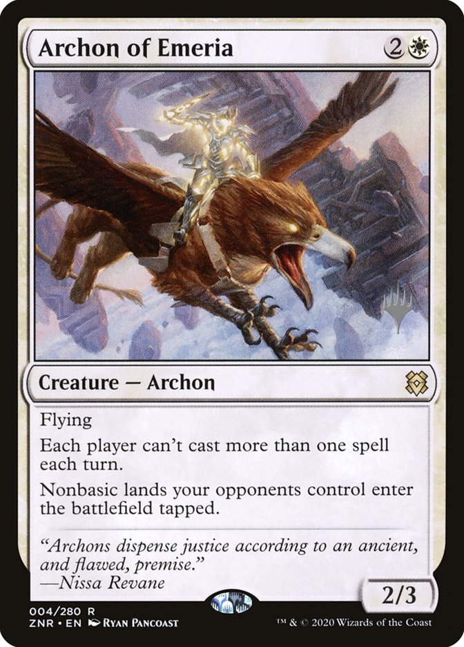 Archon of Emeria (Promo Pack) [Zendikar Rising Promos] (PZNR 4P)