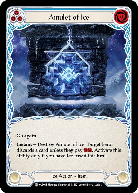 Amulet of Ice (Blue) [OLD018] 1st Edition Normal