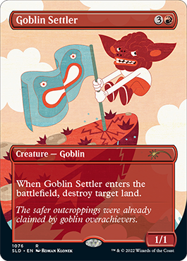 Goblin Settler (Borderless) [Secret Lair Drop Series] (SLD 1076)