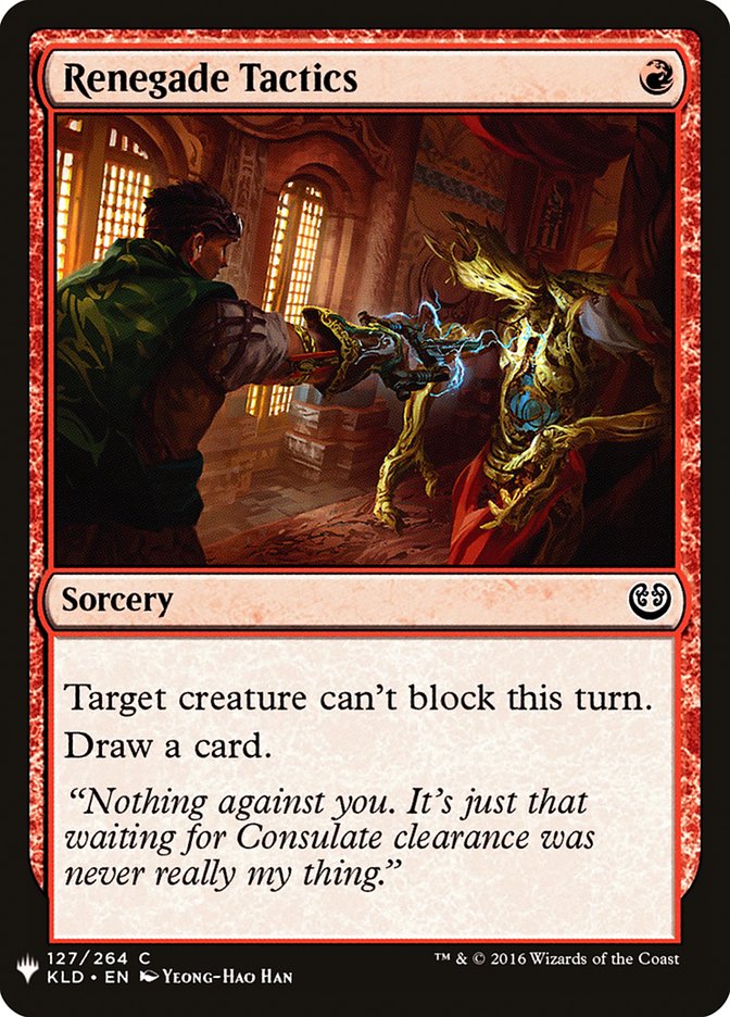 Renegade Tactics [Mystery Booster] (MB1 1040)