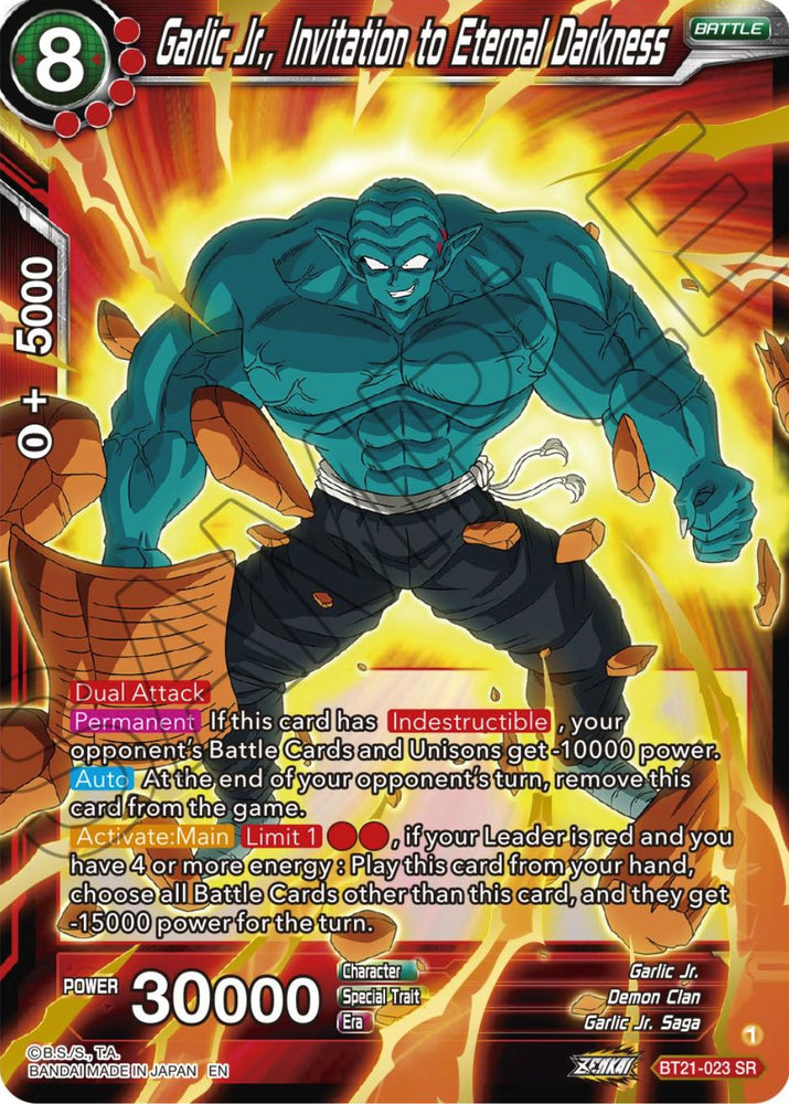 Garlic Jr., Invitation to Eternal Darkness (BT21-023) [ZENKAI Series: Set 04]