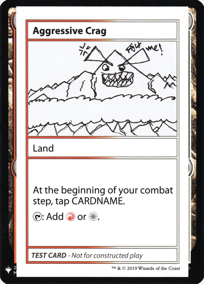 Aggressive Crag [Mystery Booster Playtest Cards] (CMB1 112)