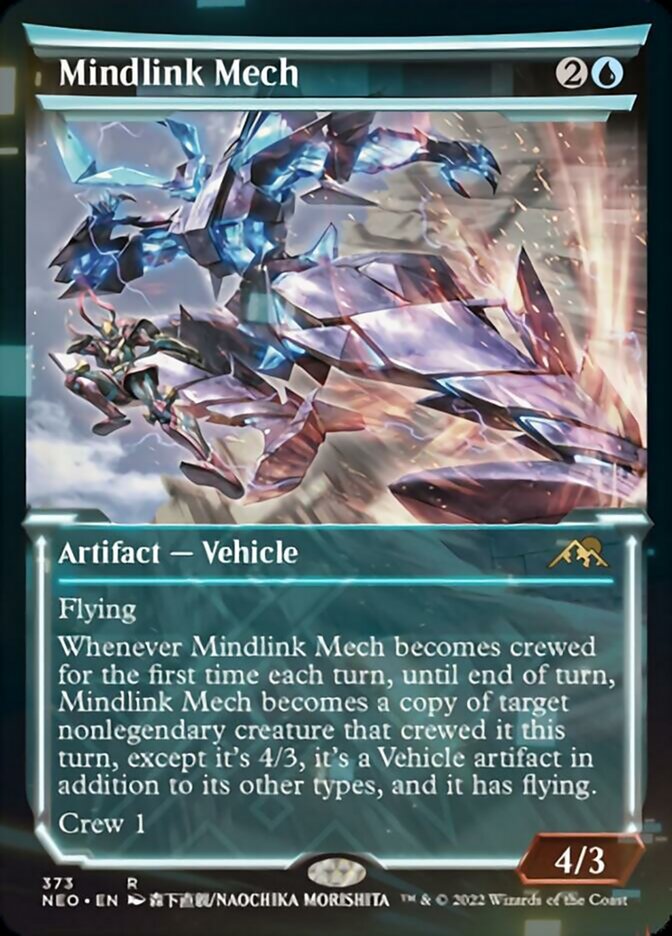 Mindlink Mech (Showcase Soft Glow) [Kamigawa: Neon Dynasty] (NEO 373)