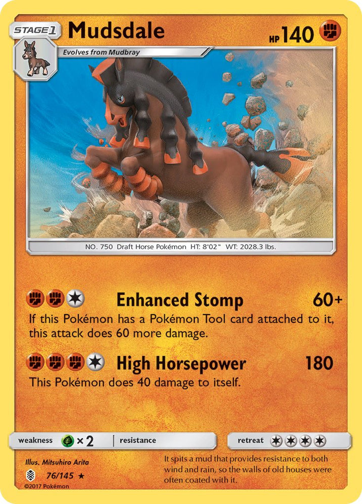 Mudsdale (Prerelease Kit Exclusive) (76/145) [Theme Deck Exclusives]