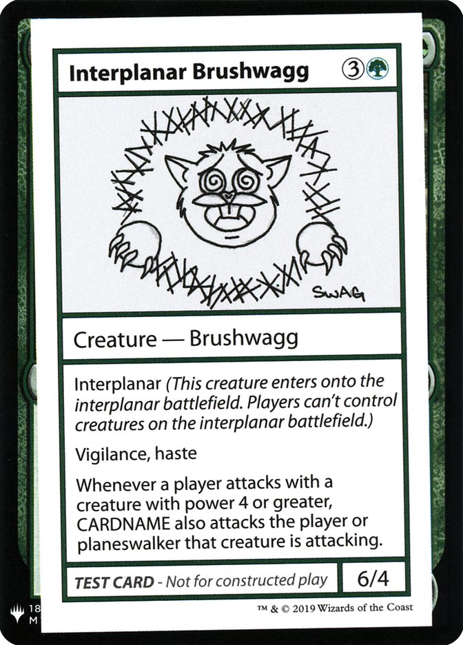 Interplanar Brushwagg [Mystery Booster Playtest Cards] (CMB1 79)