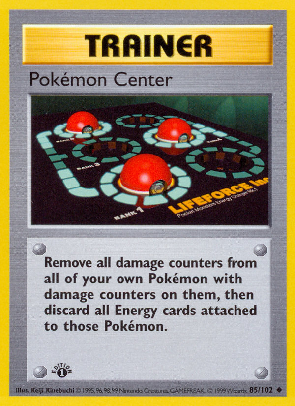 Pokemon Center (85/102) [Base Set 1st Edition]