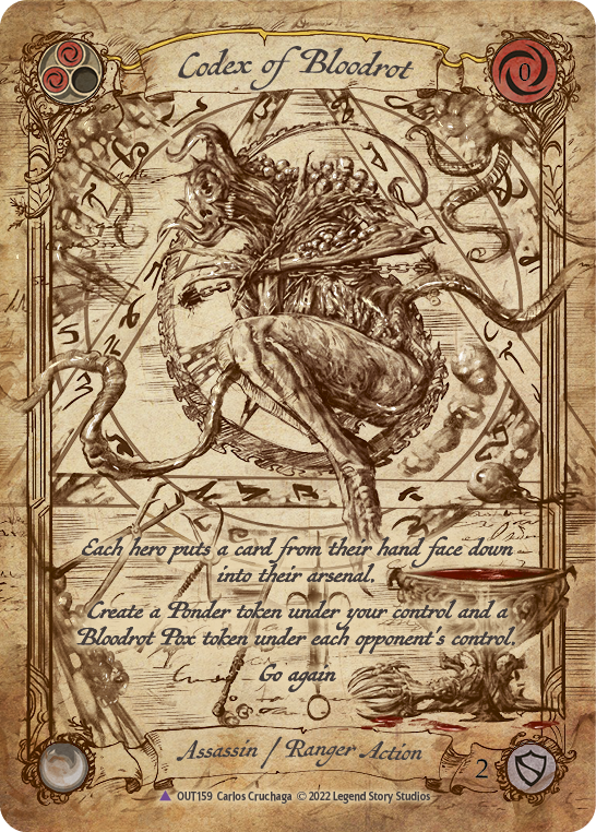 Codex of Bloodrot (Marvel) [OUT159] (Outsiders)  Cold Foil