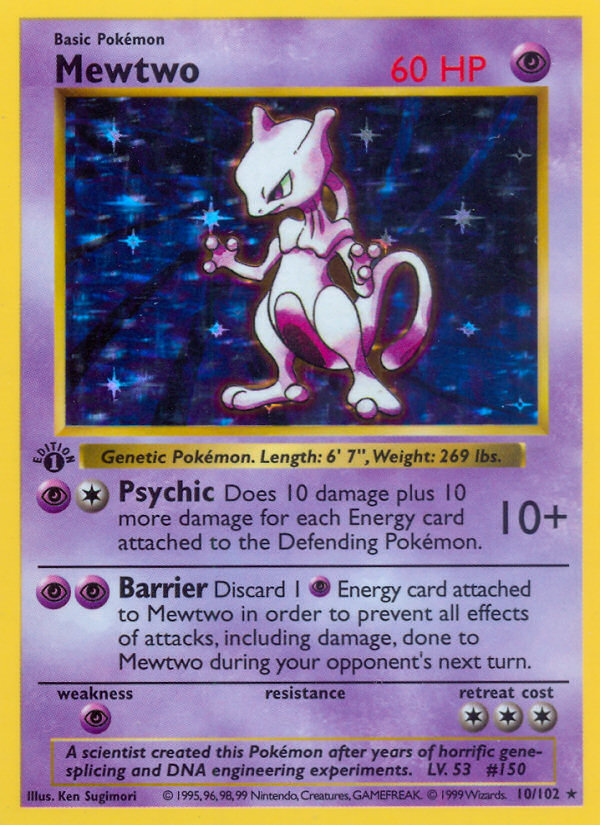 Mewtwo (10/102) [Base Set 1st Edition]