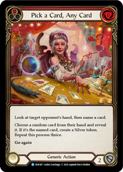 Pick a Card, Any Card (Red) [EVR167] 1st Edition Rainbow Foil