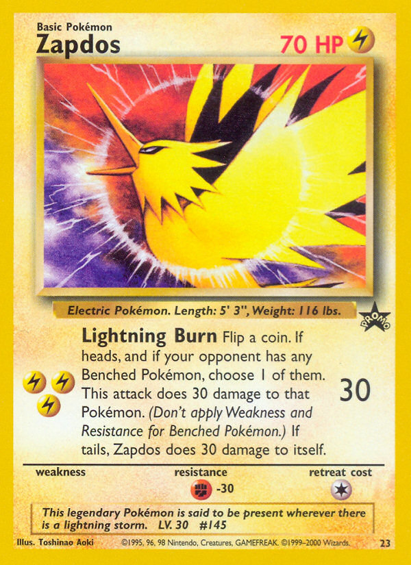 Zapdos (23) [Wizards: Black Star Promos]