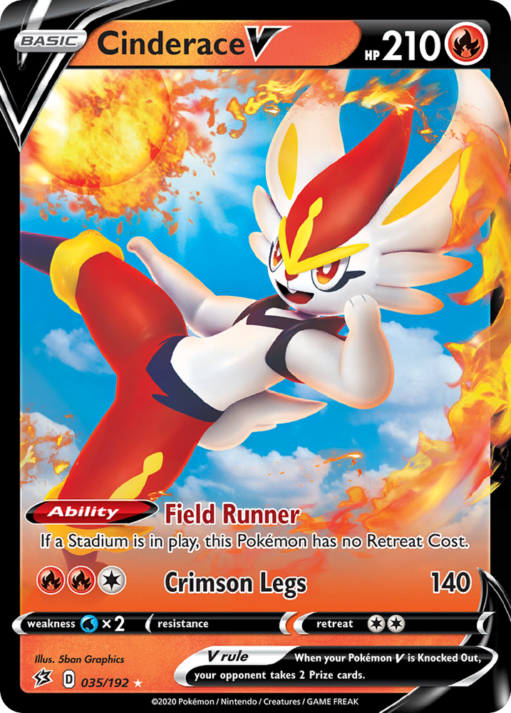 Cinderace V (35/192) [Sword & Shield: Rebel Clash]