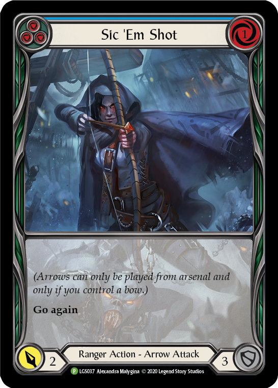 Sic 'Em Shot (Blue) [LGS037] Rainbow Foil