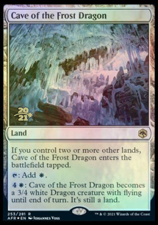 Cave of the Frost Dragon [Dungeons & Dragons: Adventures in the Forgotten Realms Prerelease Promos] (PAFR 253)