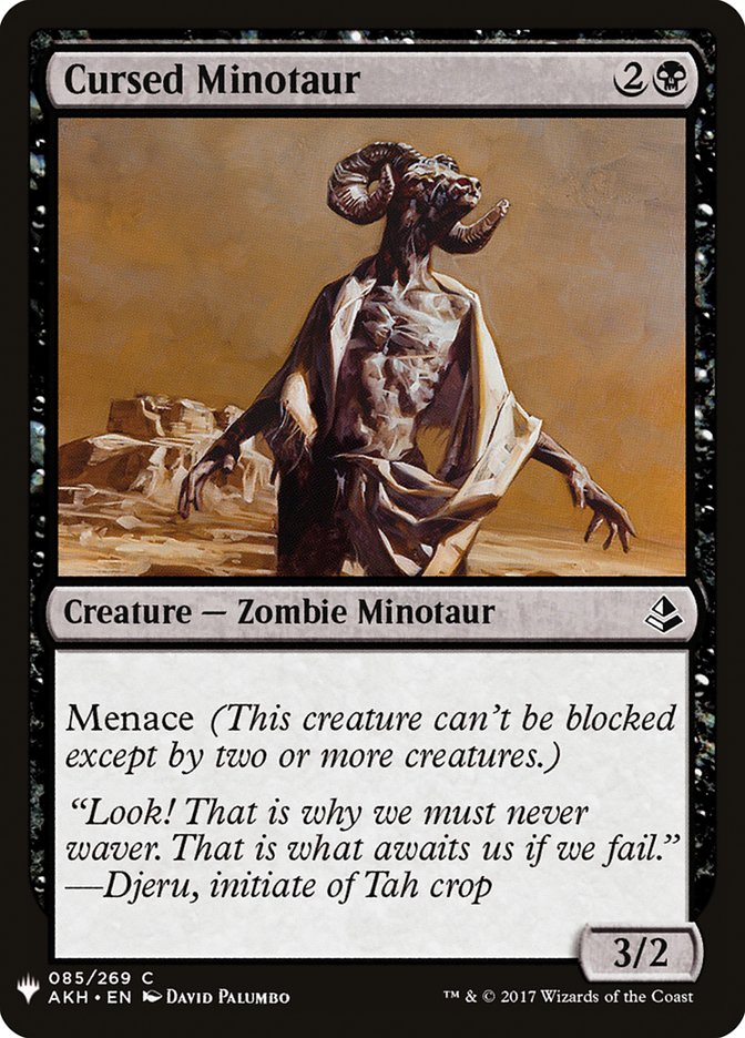 Cursed Minotaur [Mystery Booster] (MB1 607)