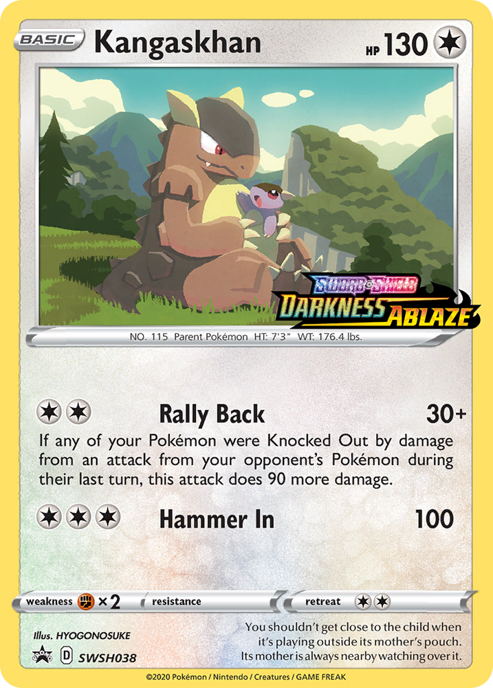 Kangaskhan (Prerelease Promo) (SWSH038) [Sword & Shield: Black Star Promos]