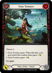 Twin Twisters (Blue) [EVR049] 1st Edition Rainbow Foil