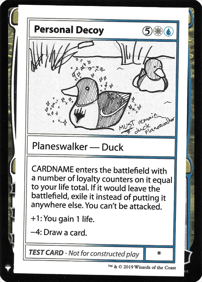 Personal Decoy [Mystery Booster Playtest Cards] (CMB1 96)