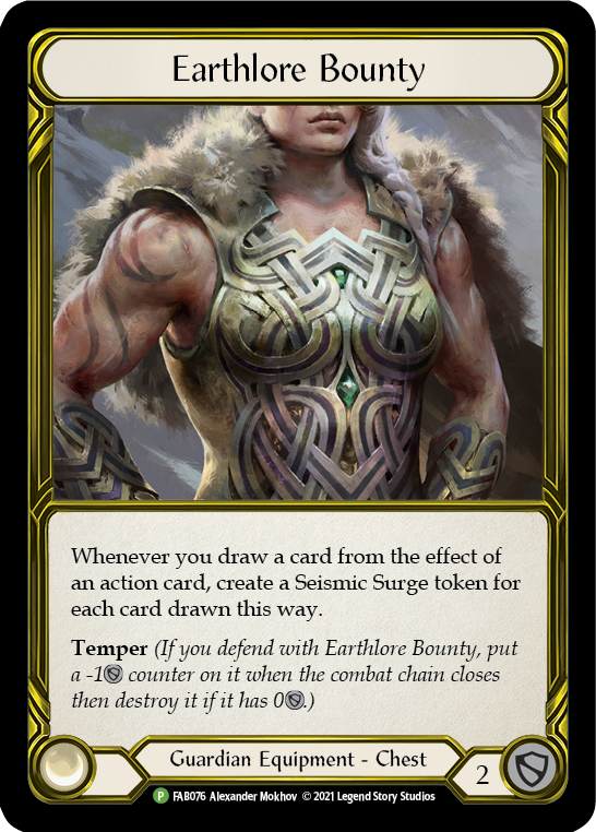 Earthlore Bounty [FAB076] (Promo)  Cold Foil