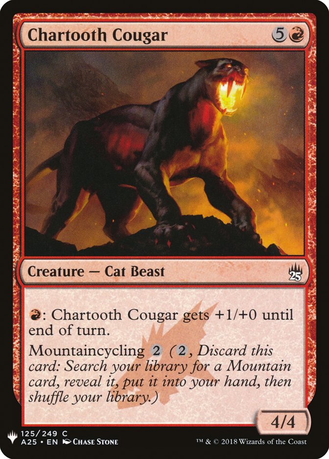 Chartooth Cougar [Mystery Booster] (MB1 887)