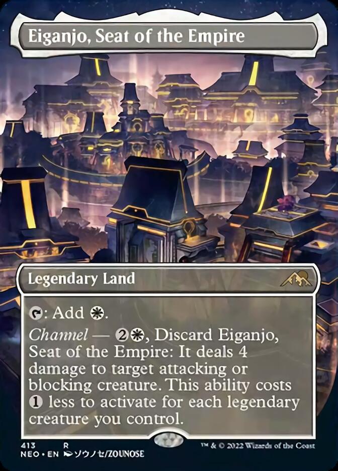 Eiganjo, Seat of the Empire (Borderless) [Kamigawa: Neon Dynasty] (NEO 413)