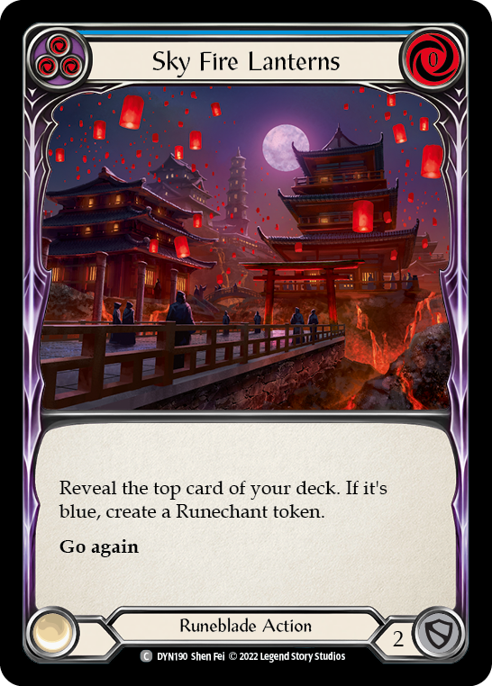 Sky Fire Lanterns [DYN190] (Dynasty)  Rainbow Foil