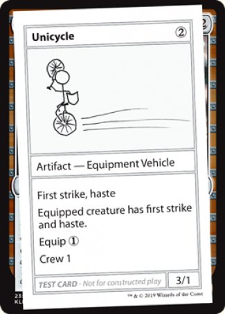 Unicycle (2021 Edition) [Mystery Booster Playtest Cards] (CMB1 110)