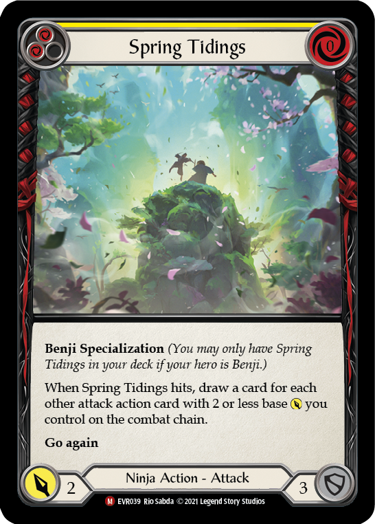 Spring Tidings [EVR039] 1st Edition Rainbow Foil